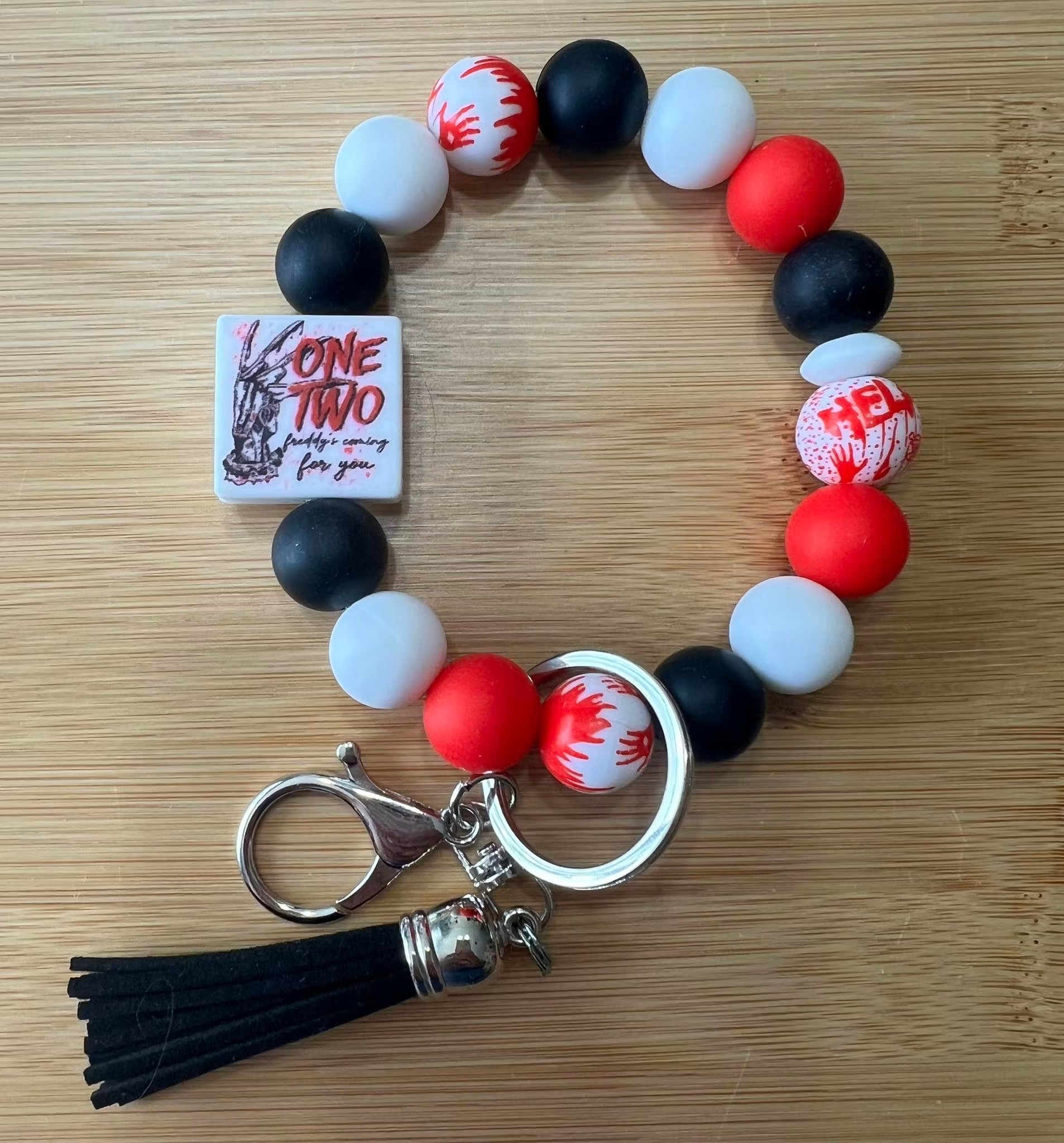 one two freddy's coming for you keychain