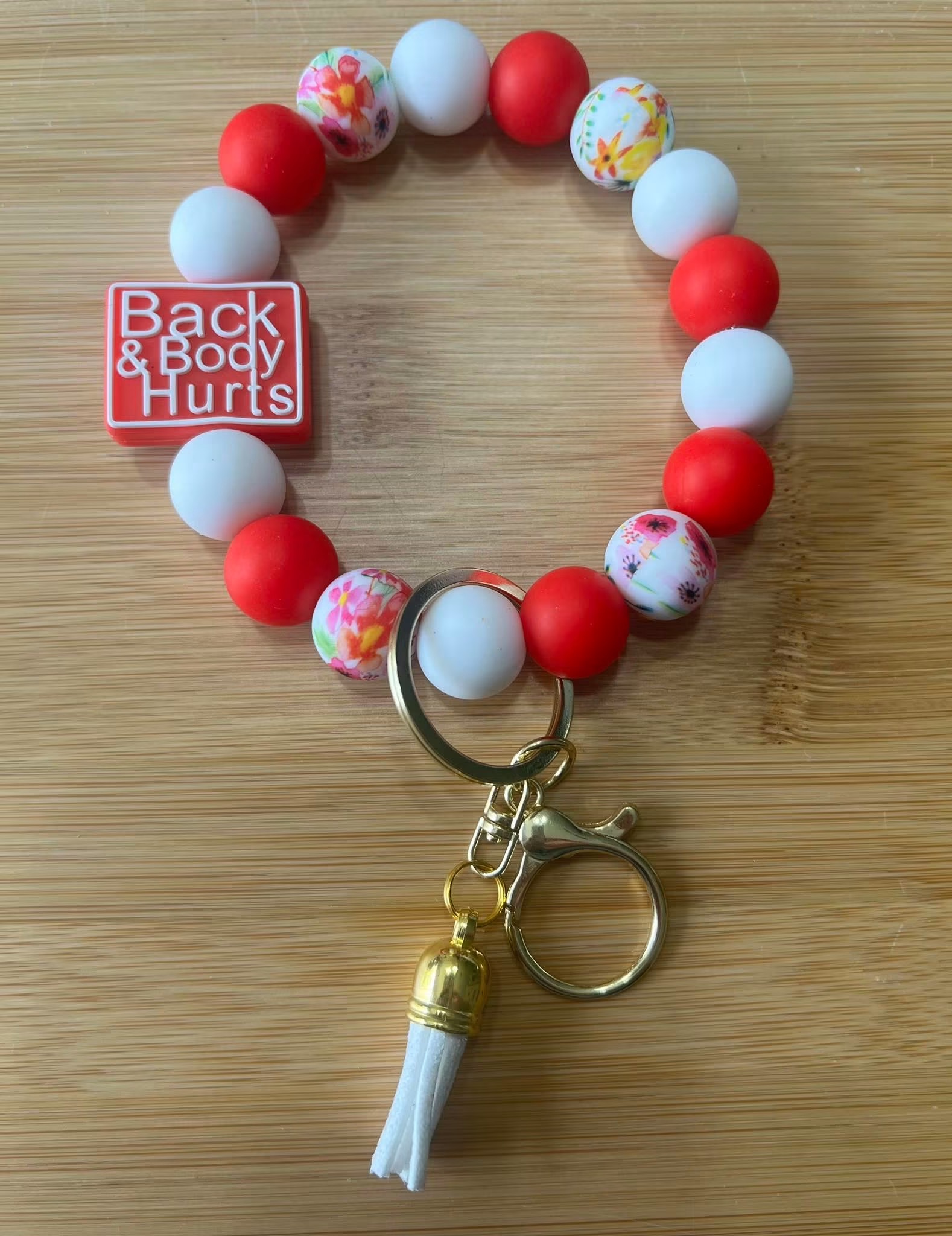 Back and Body hurts keychain