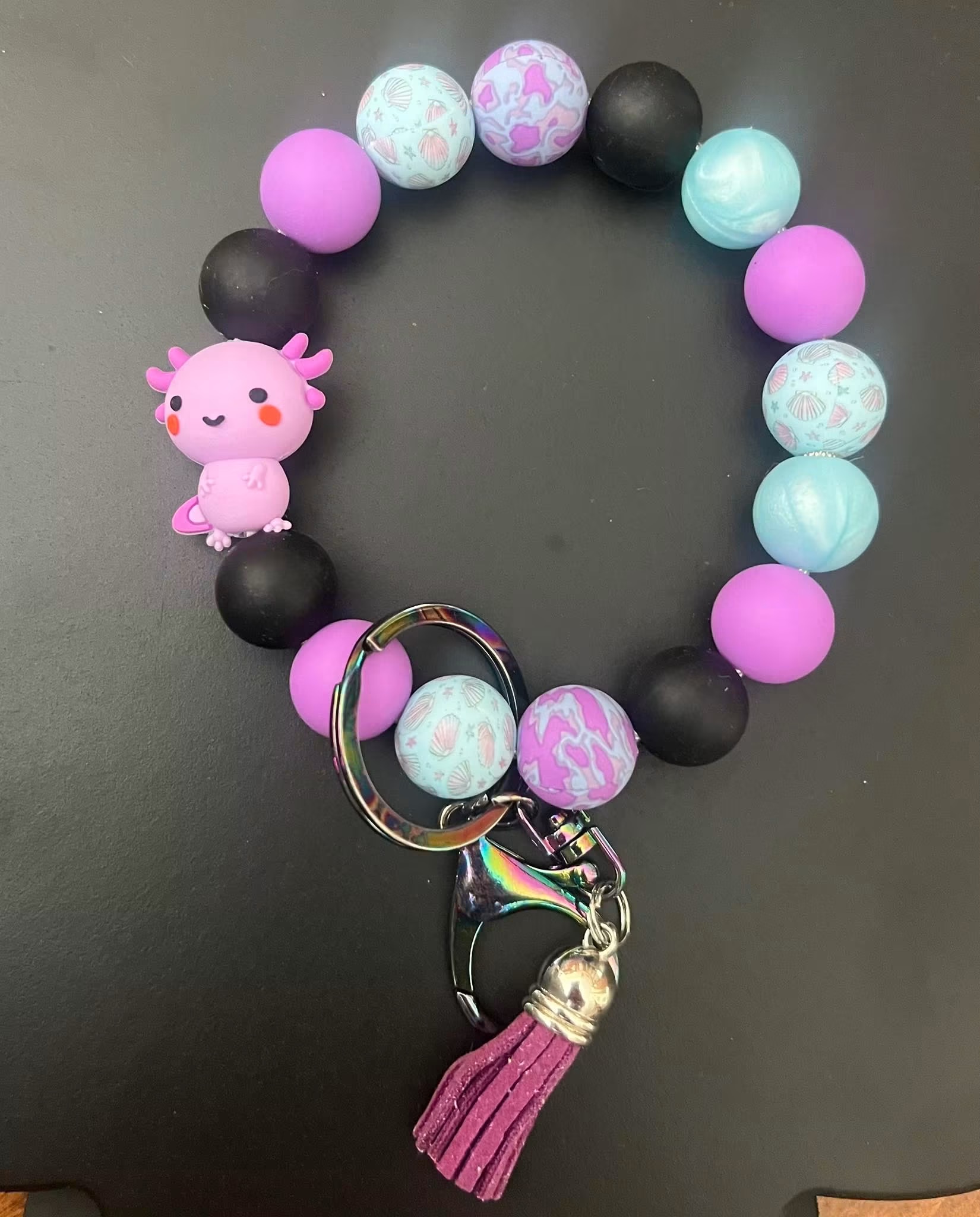 Axolotl keychain
