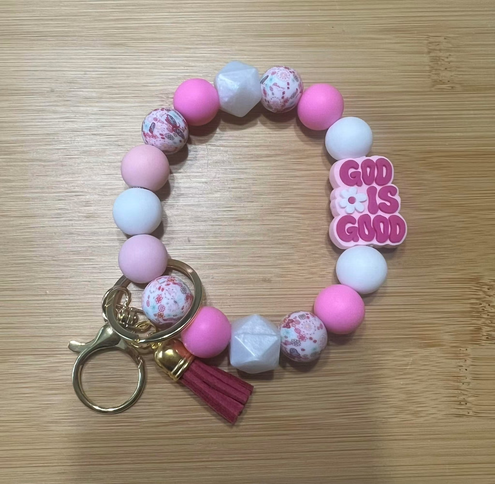 God is Good keychain