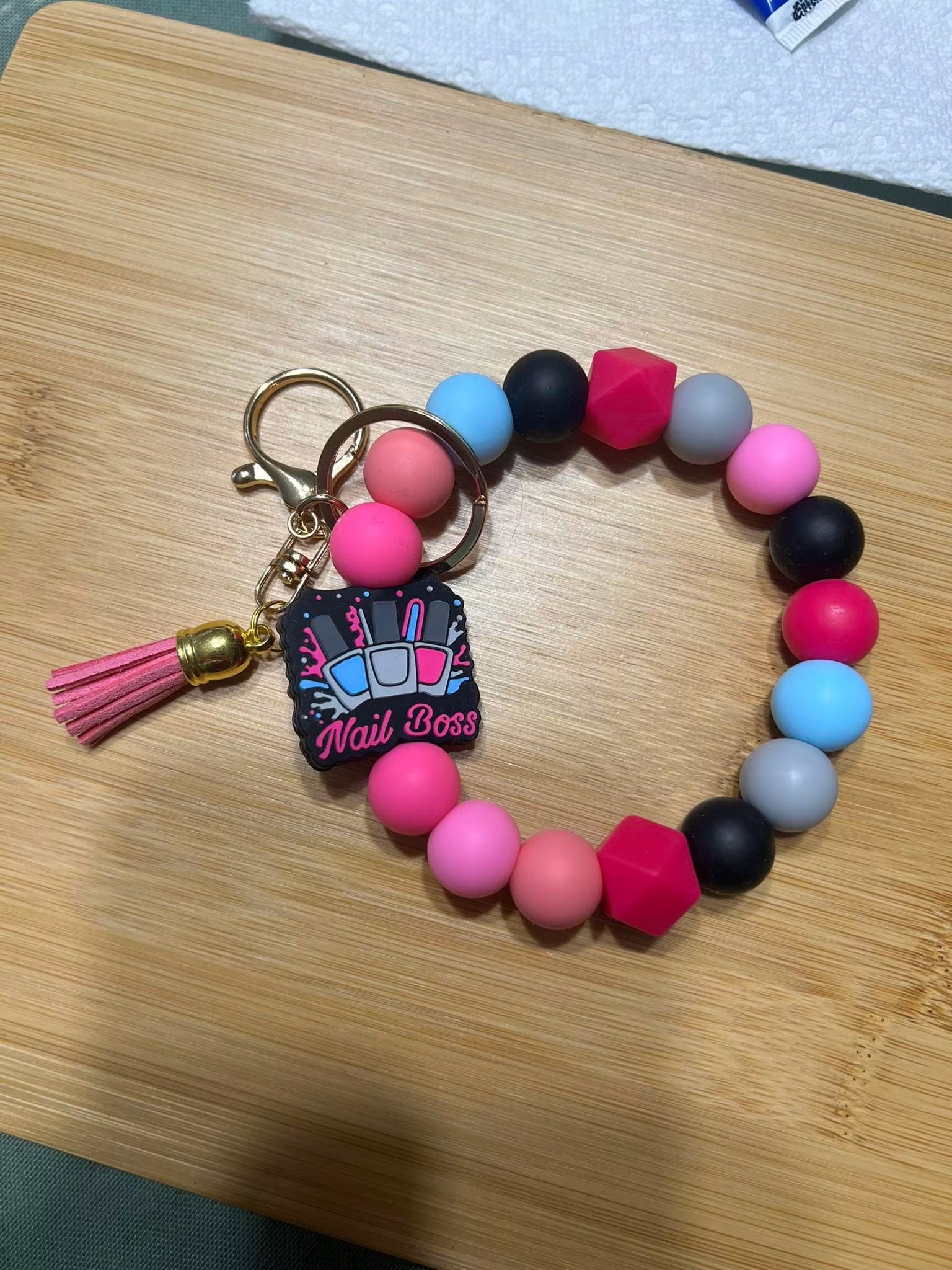 Nail boss keychain