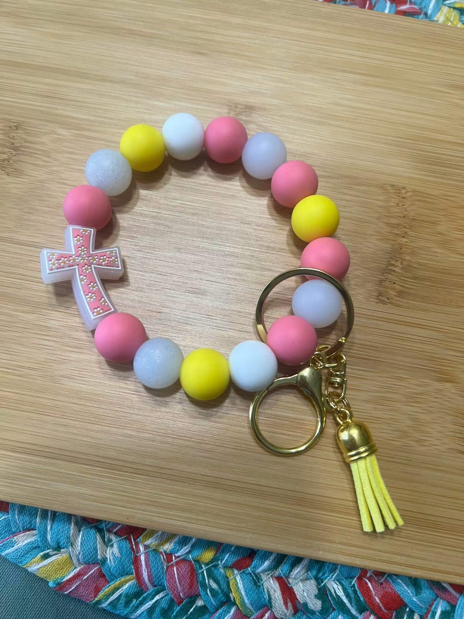 Cross keychain