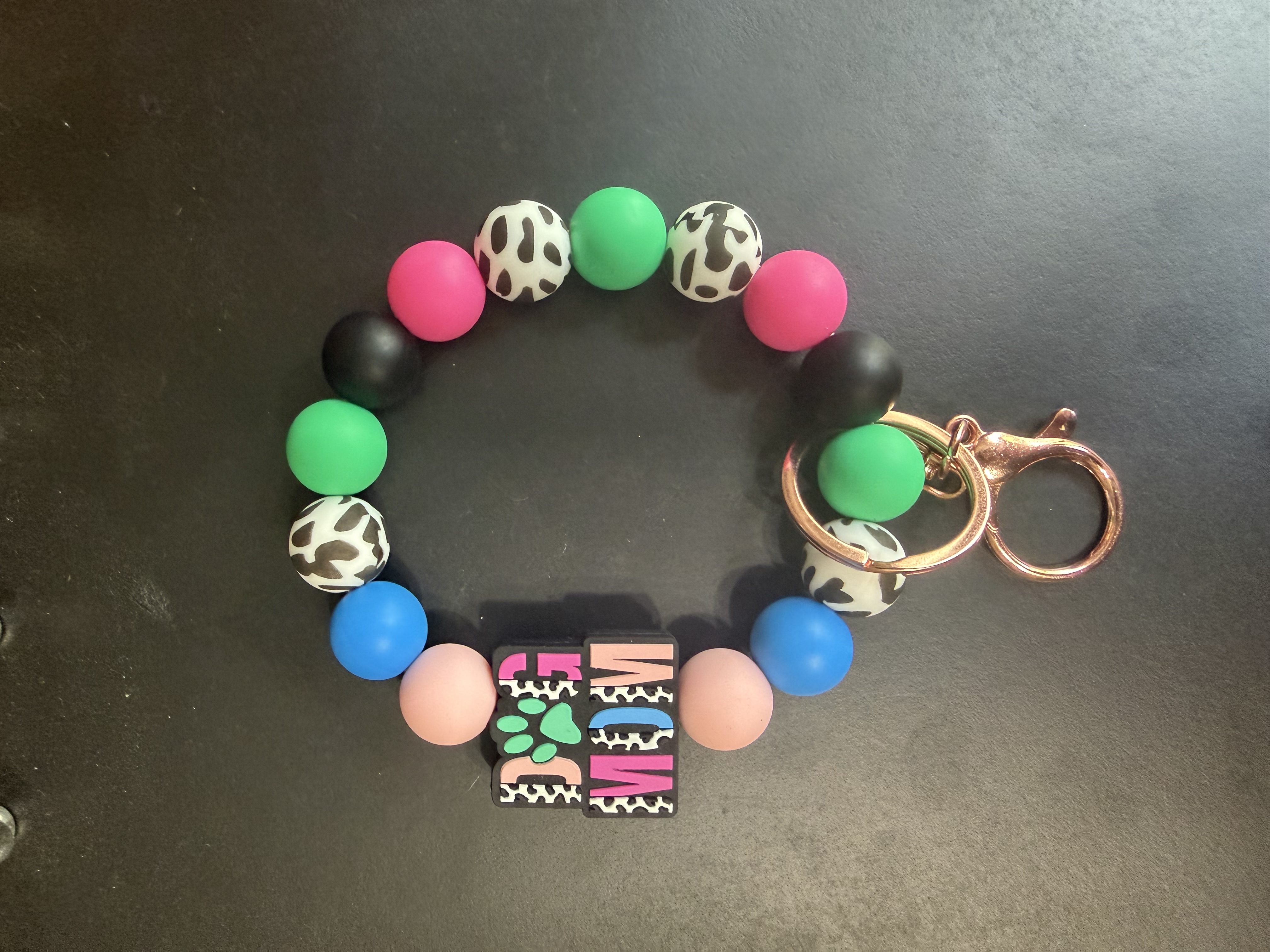 Dog mom keychain