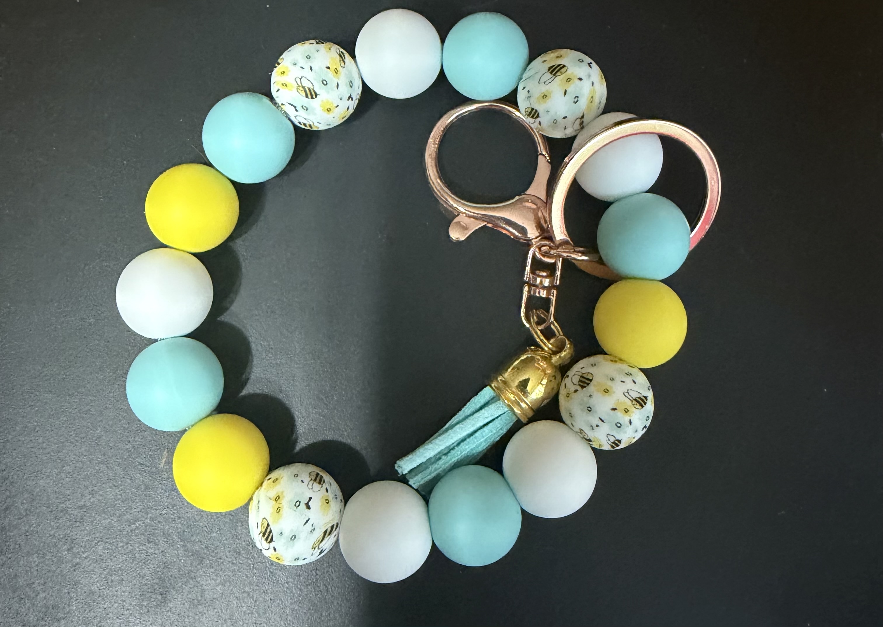 Cute little bee keychain
