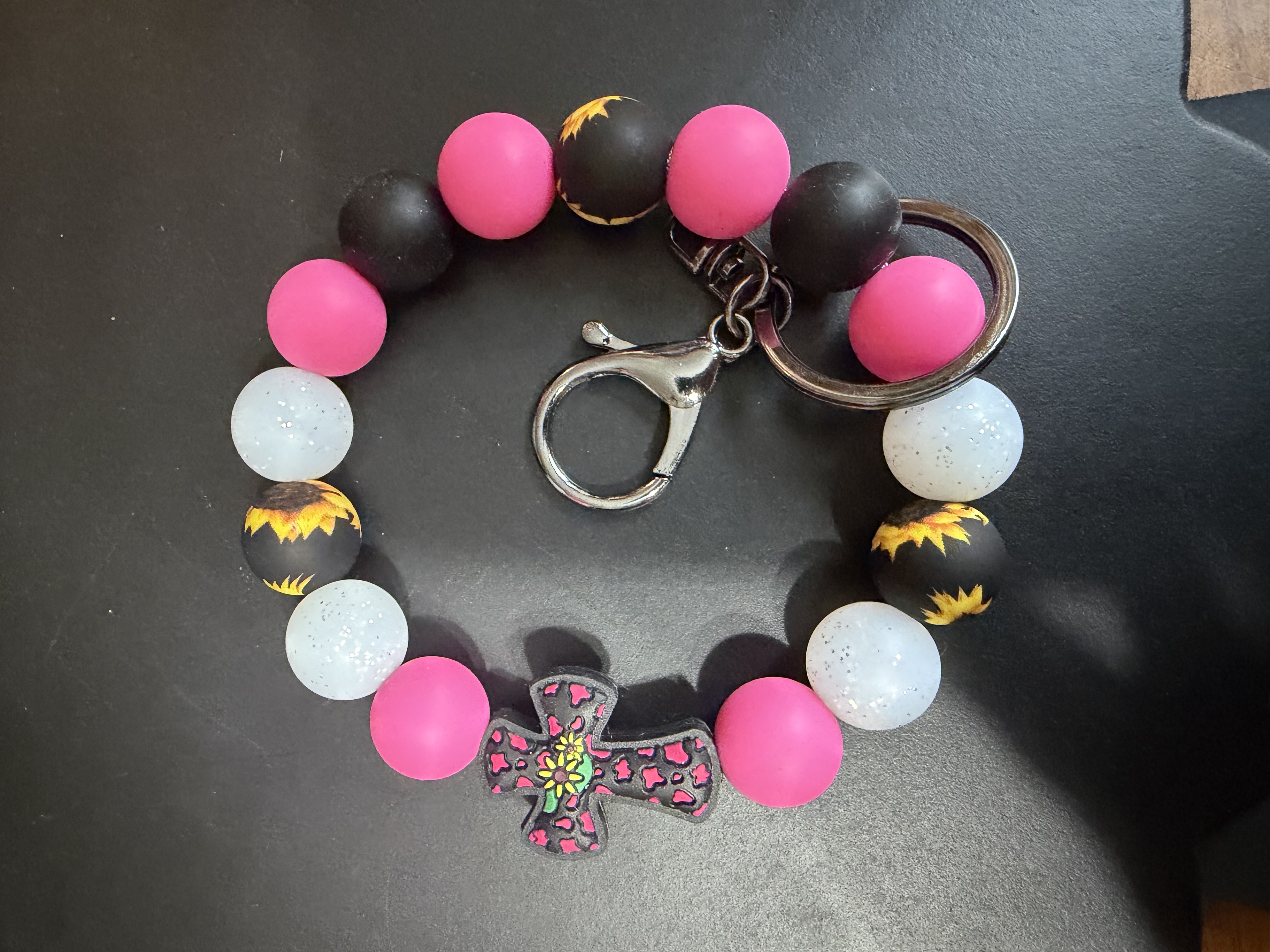 Cute cross keychain