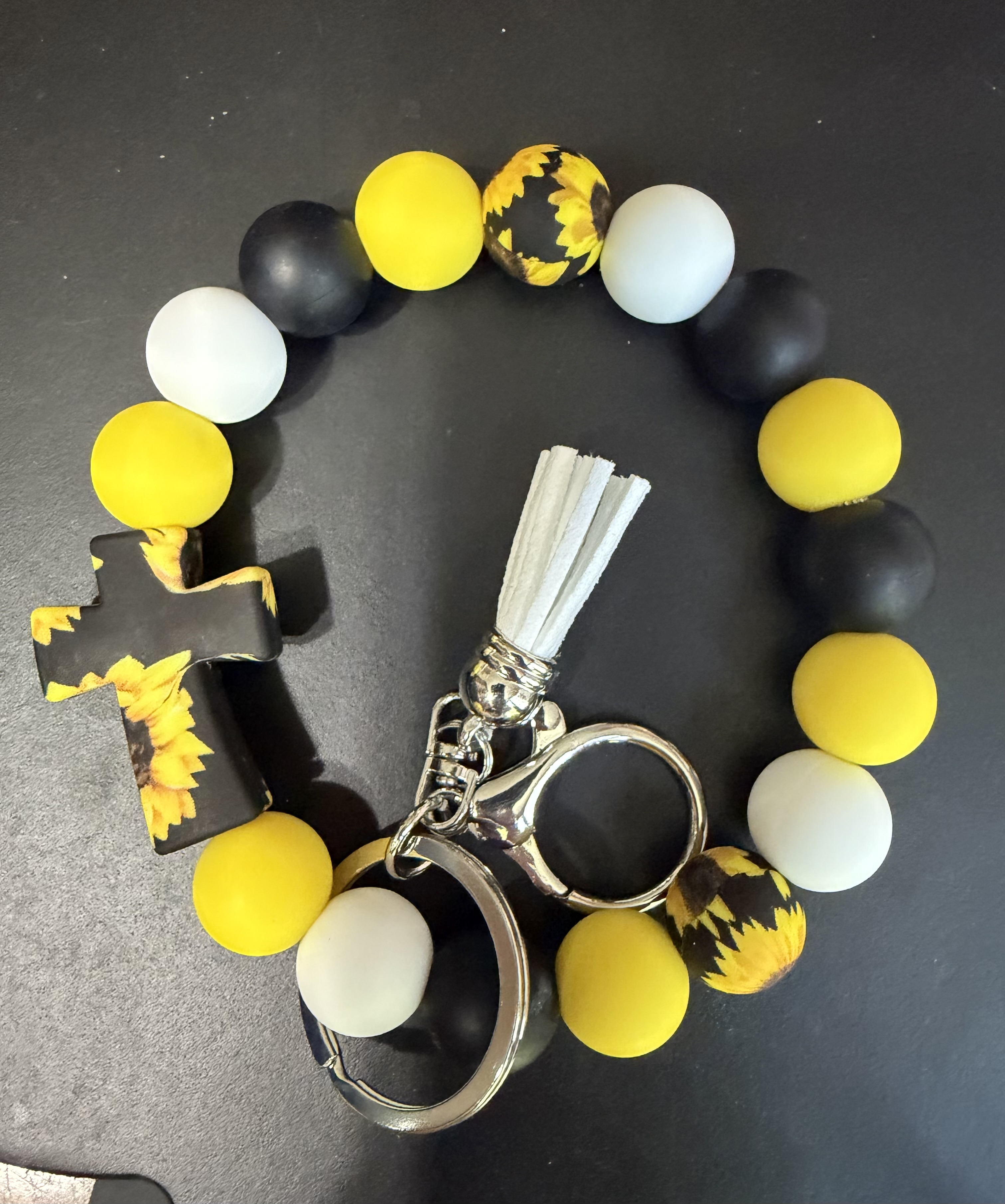 Sunflower keychain