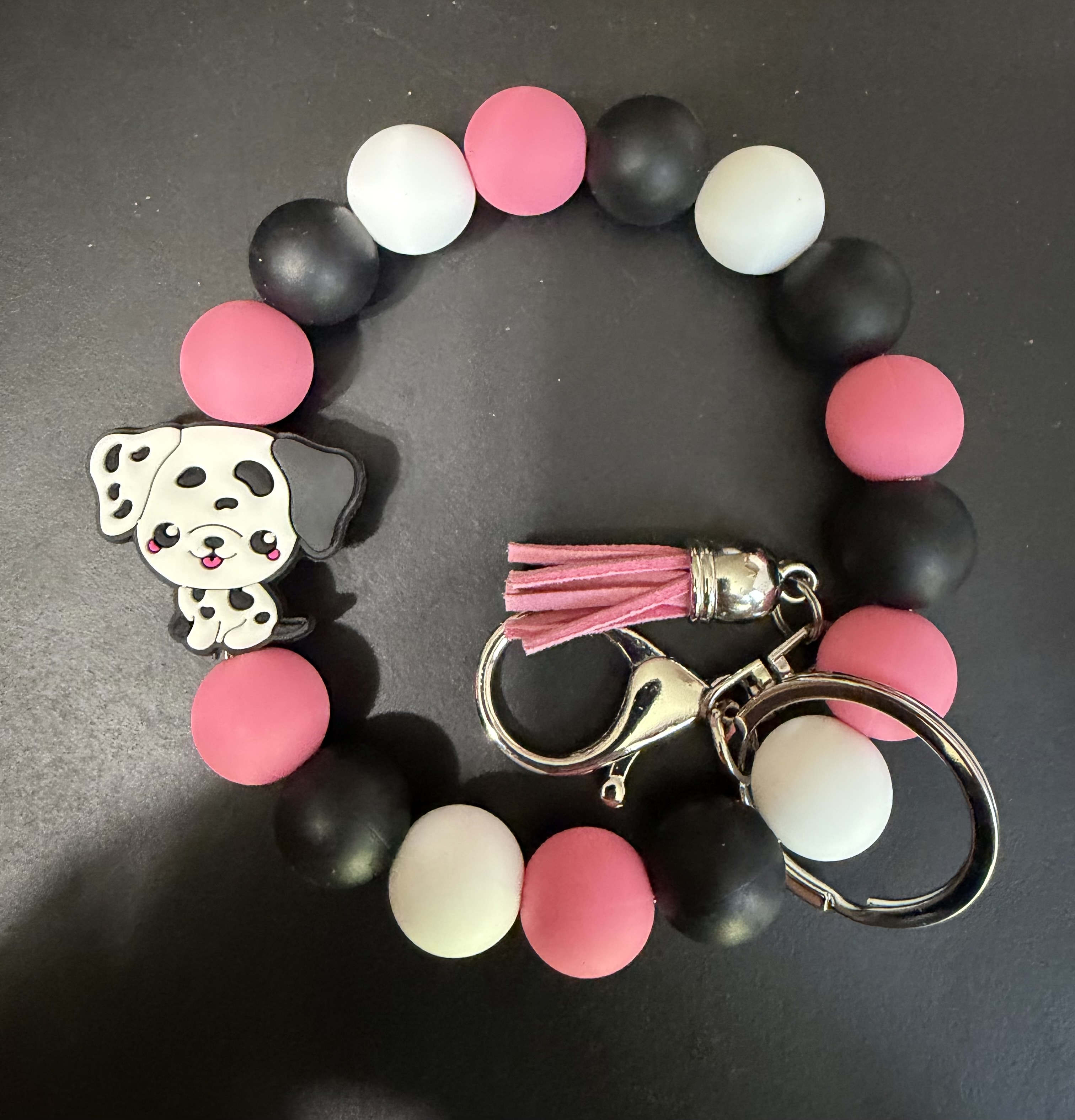 Dalmatian keychain
