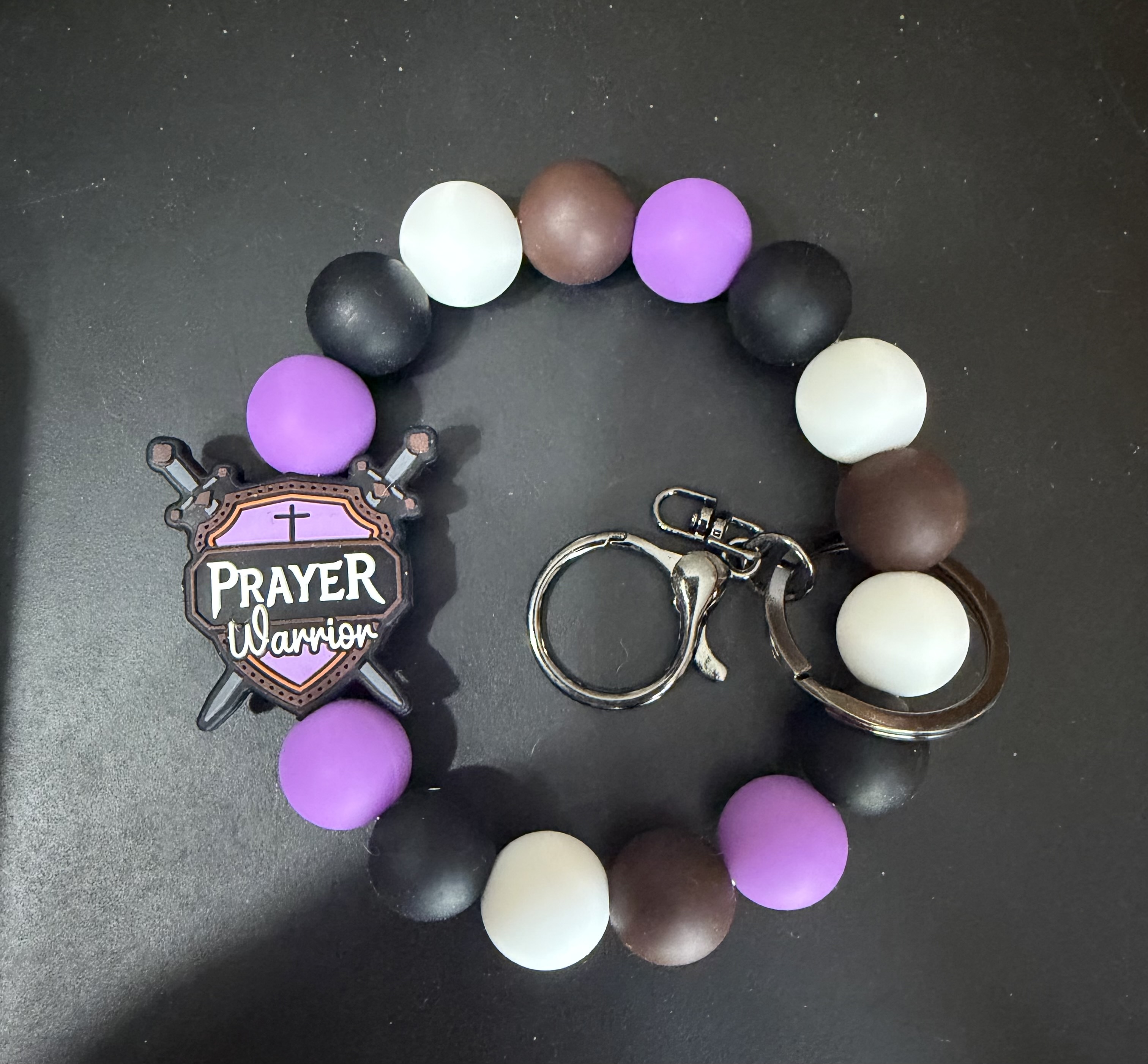 Prayer warrior keychain