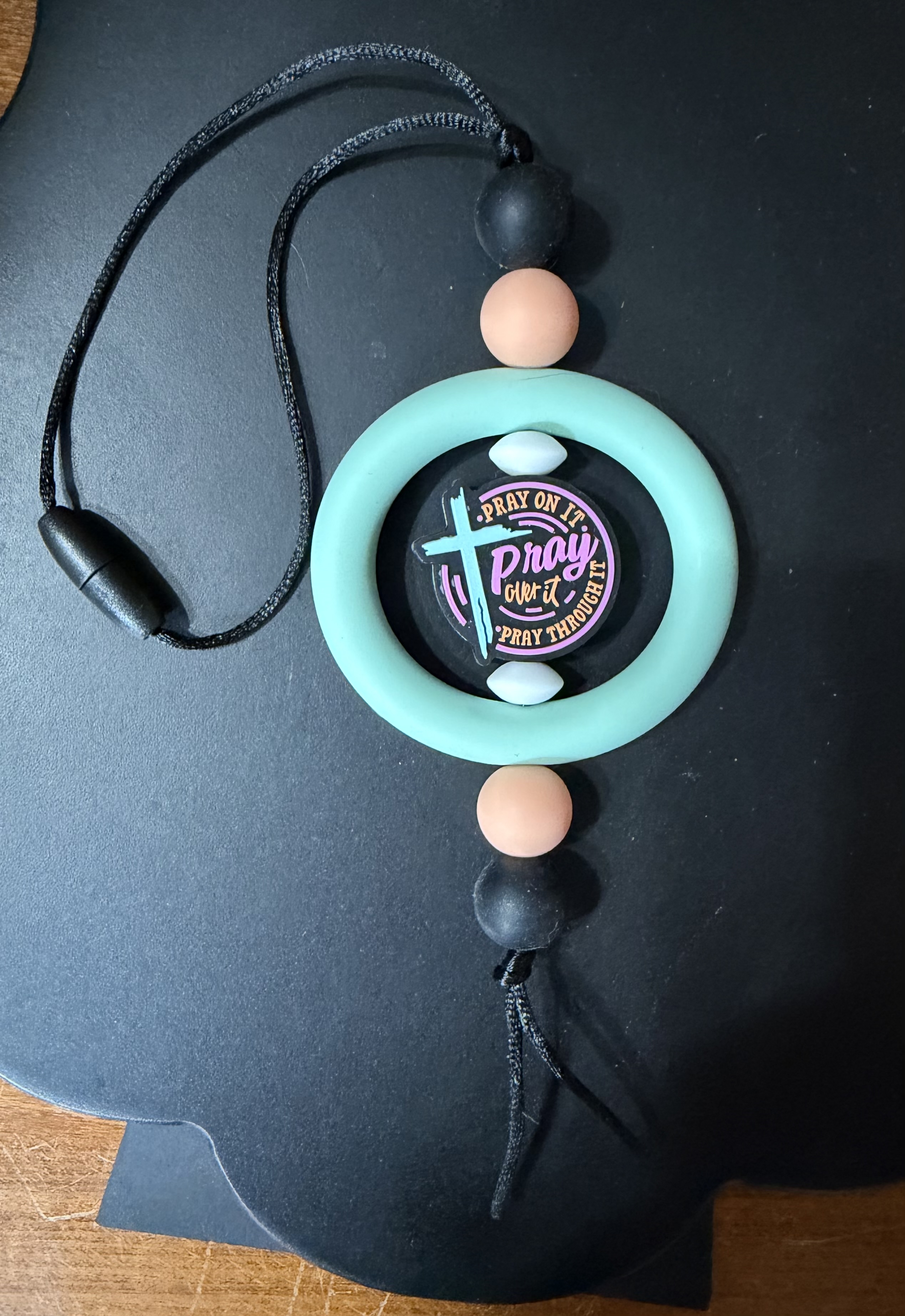 Pray on it car charm