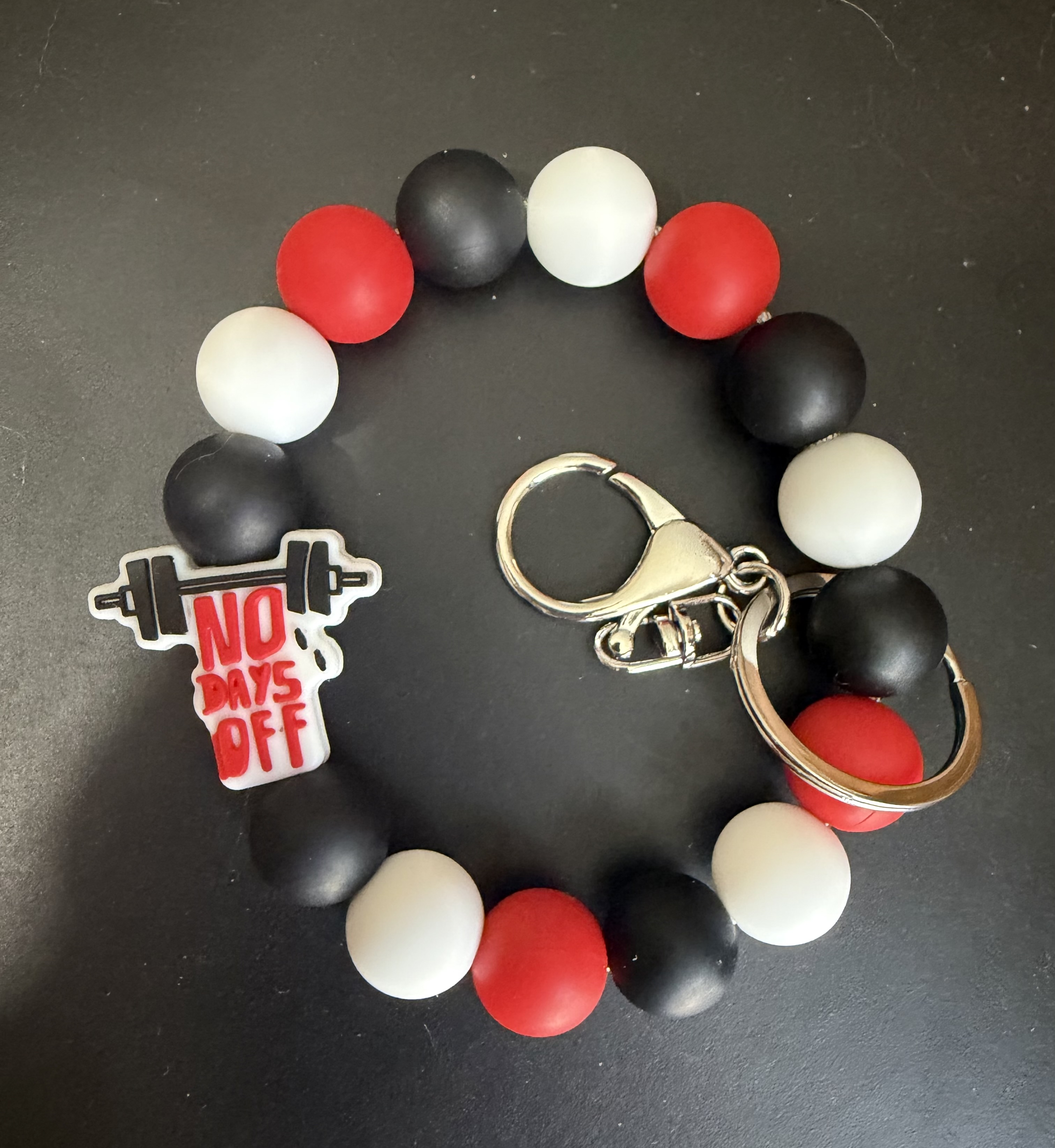 No days off keychain