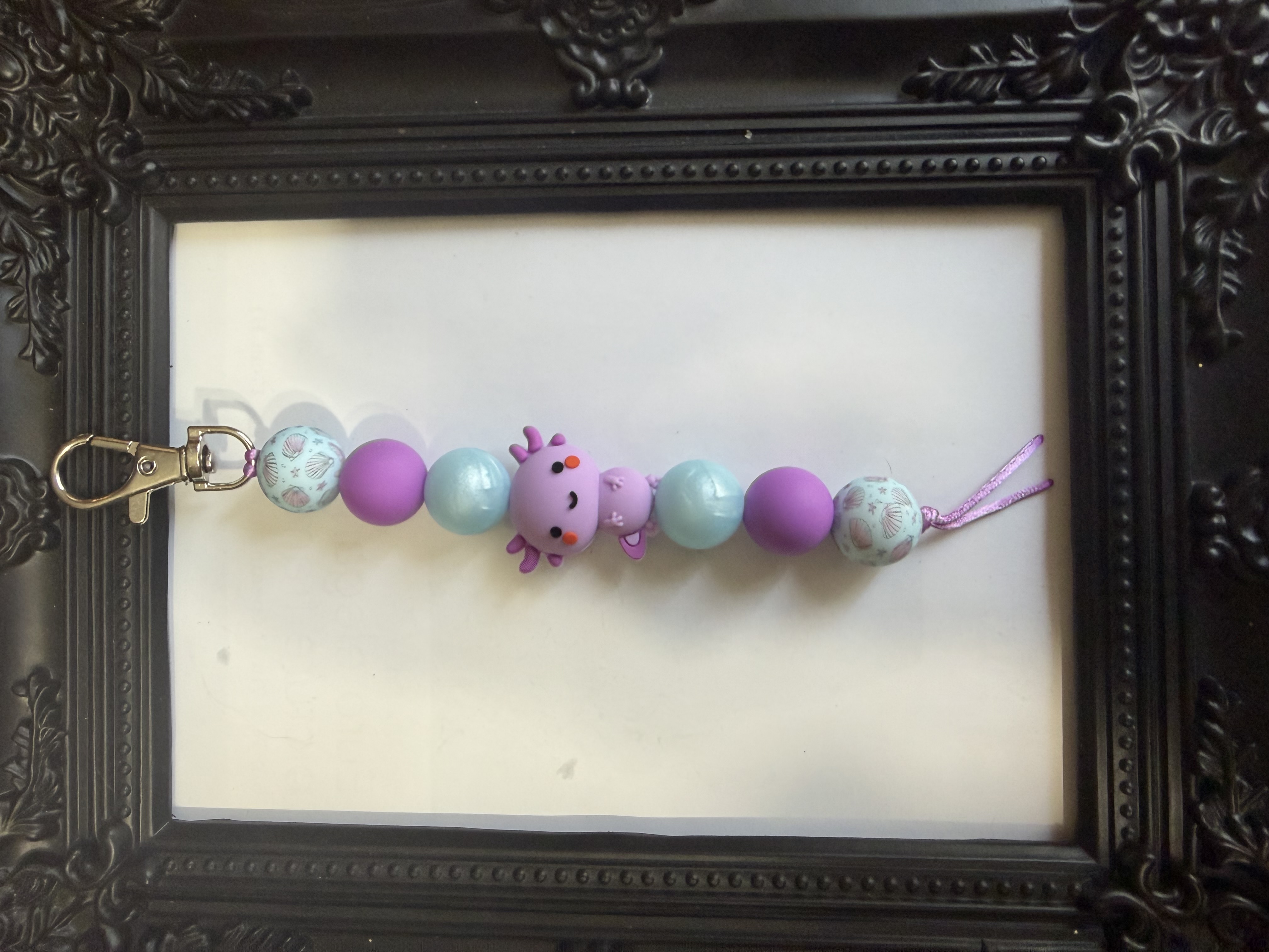 Axolotl keychain