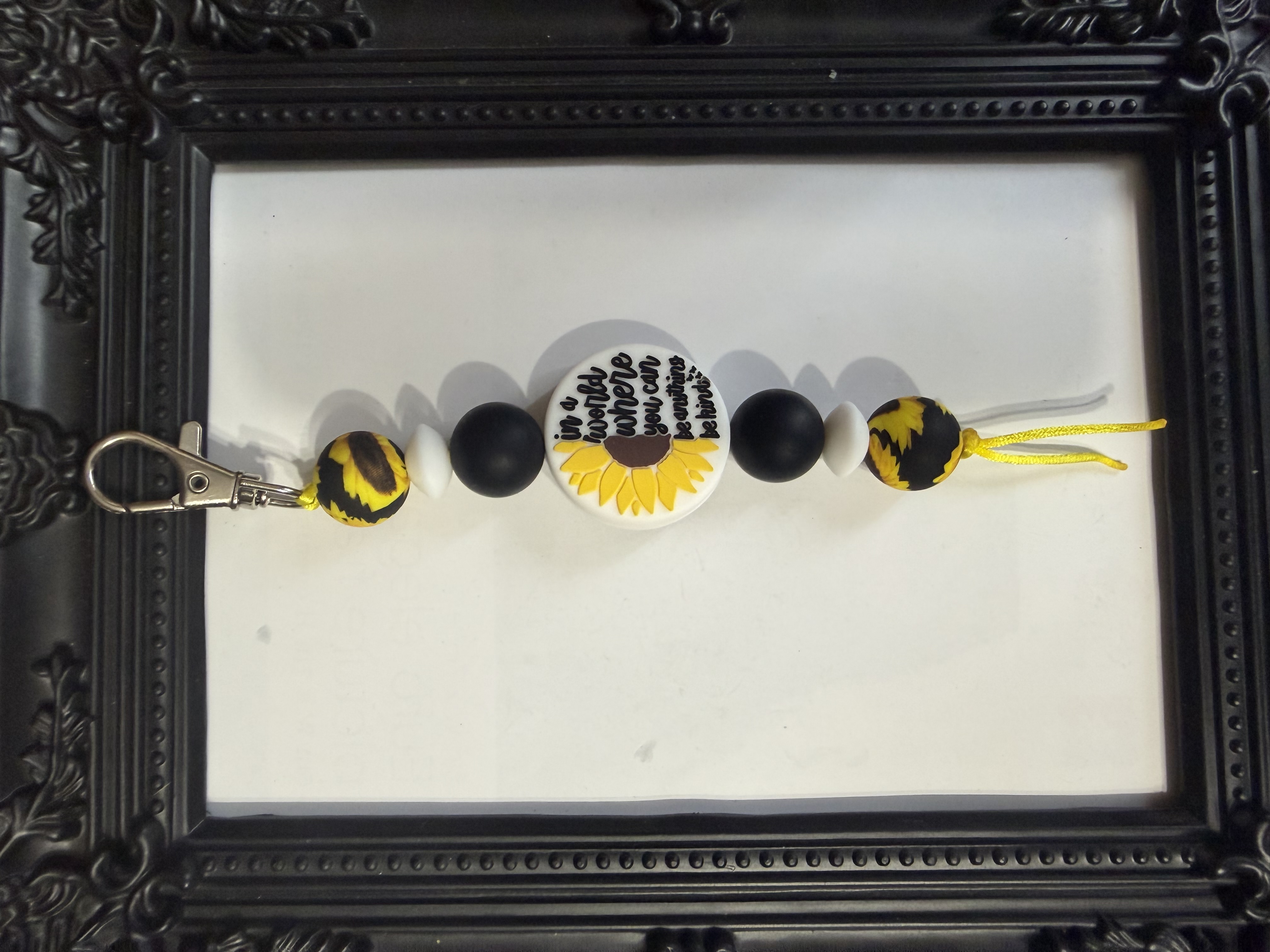 Sunflower keychain