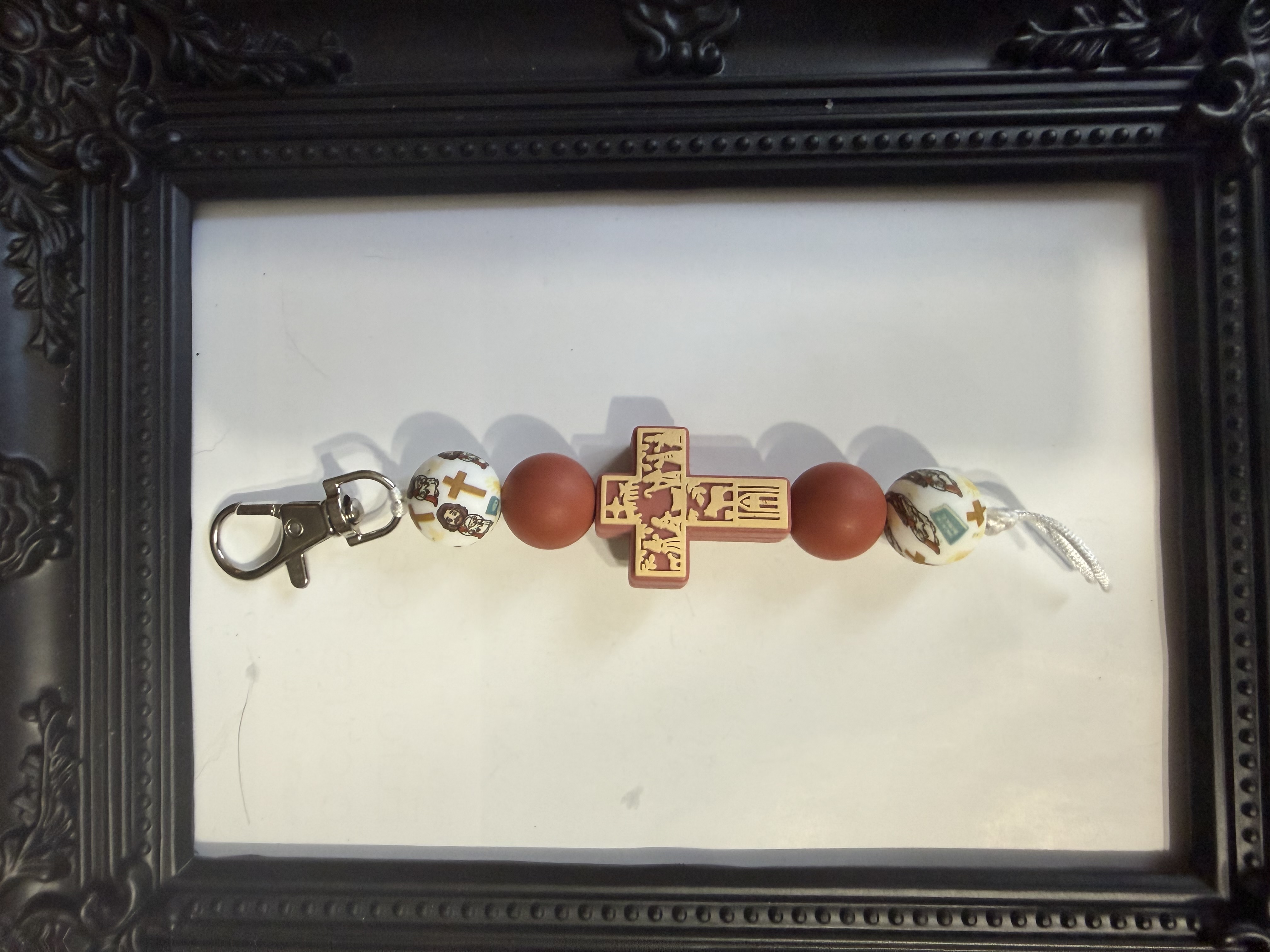 Cross keychain