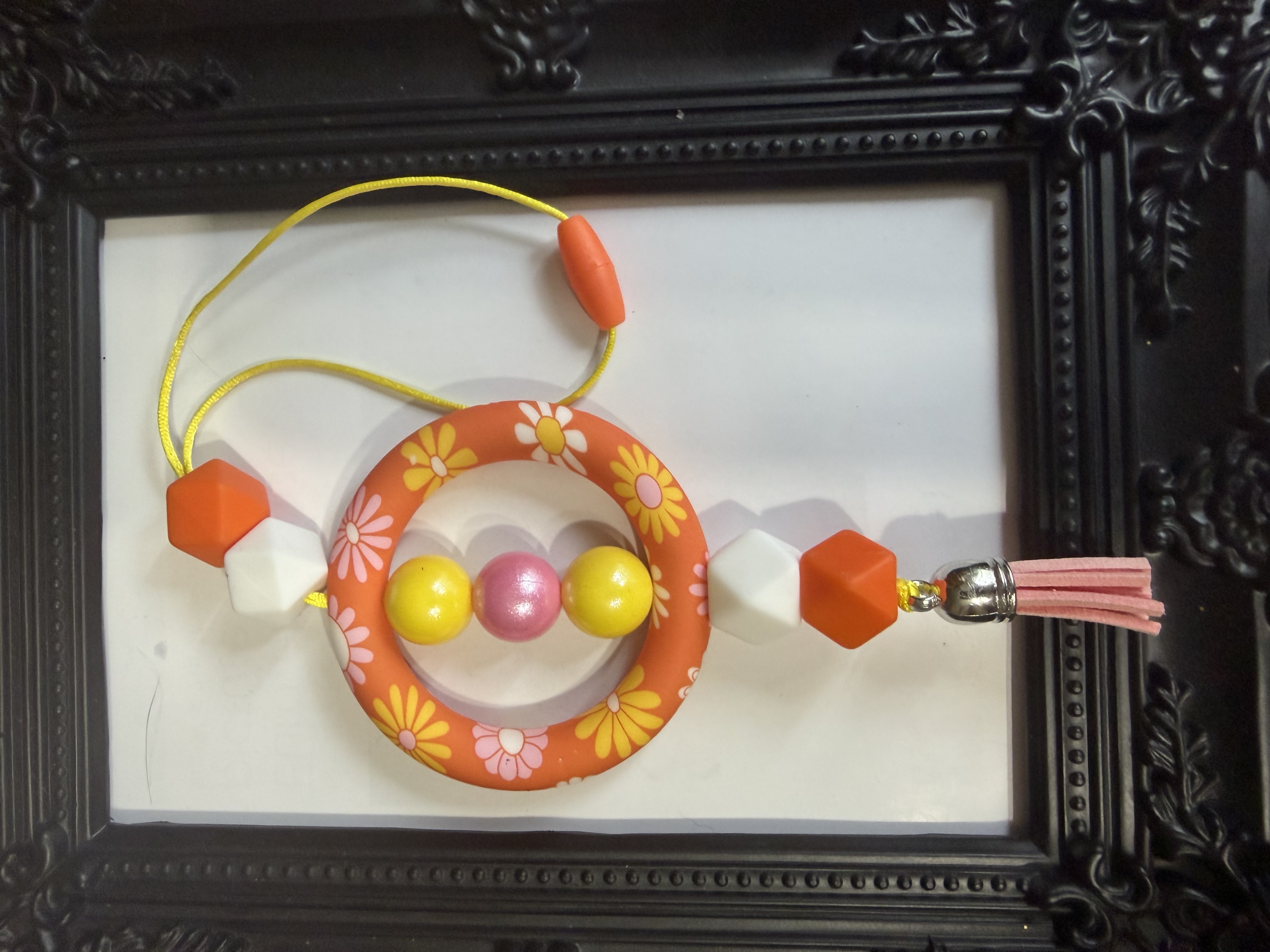 Flower car charm
