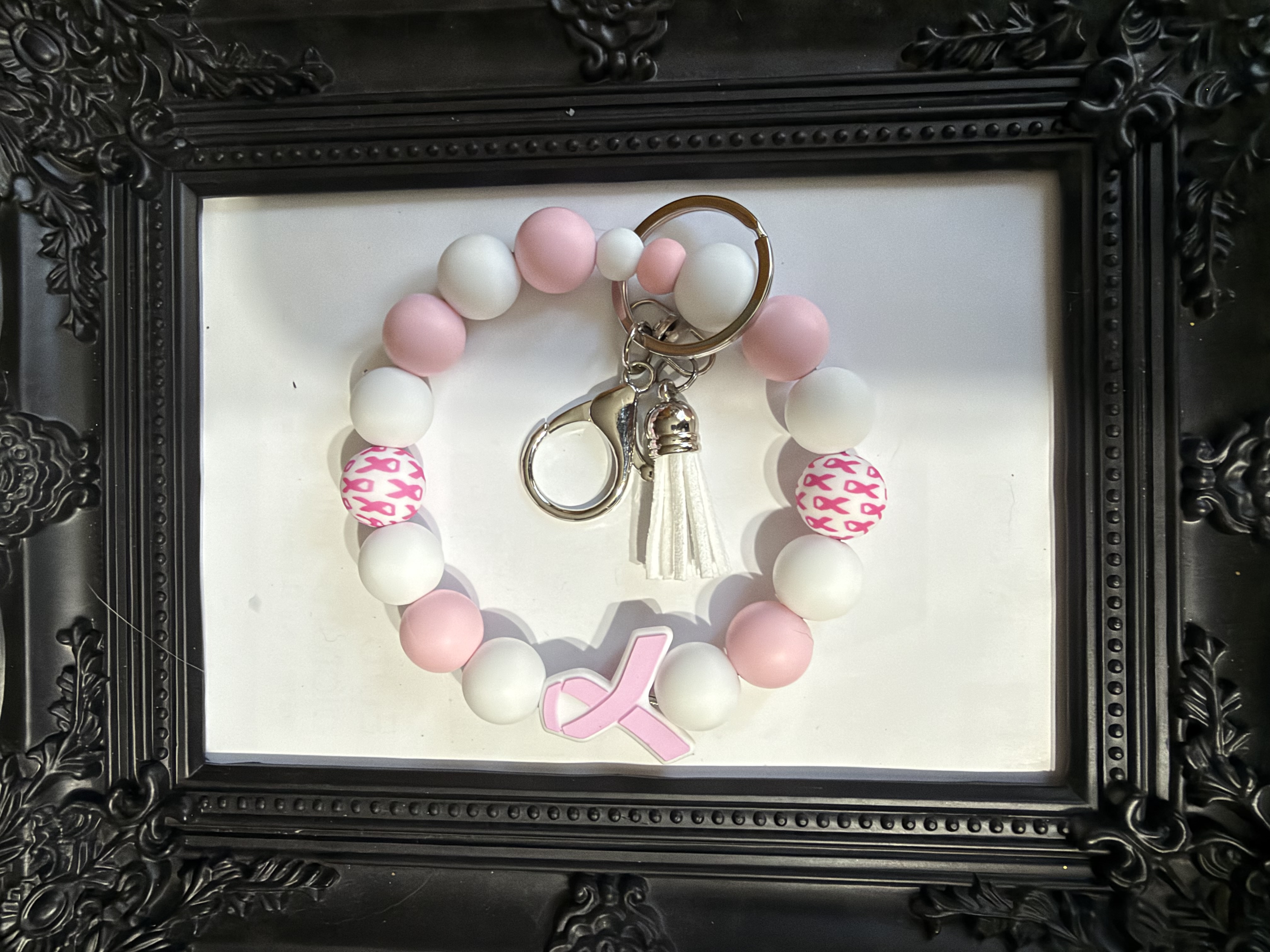 Breast cancer awareness keychain